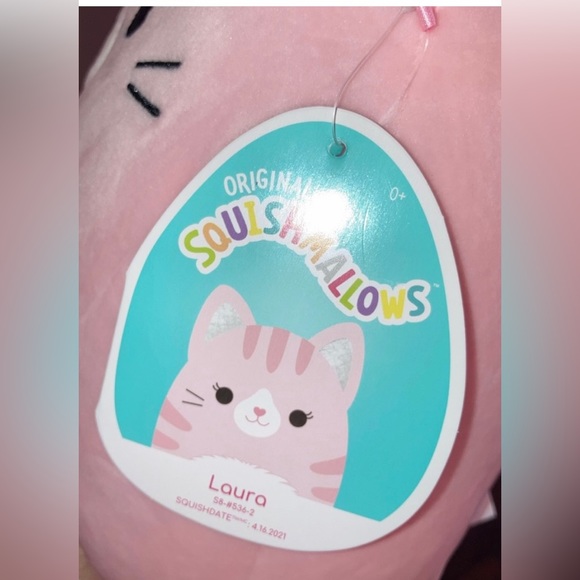❌SOLD ❌‼️💗TABBY CAT💗Laura the Pink Kitty 🐱 SQUISHMALLOW - Picture 5 of 11